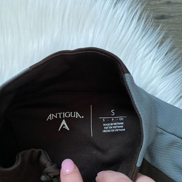 MENS ANTIGUA 1/2 ZIP SIZE SMALL - Picture 3 of 3